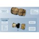 raccord à compression eau potable  HUOT M 8/4" BSR a/ insert  ø tube 51,5 X 64,5 pour l'alimentation et le puisage d'eau