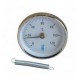 thermomètre de contact à fixer sur le tube sans doigt de gant, il mesure la température directement  au contact du tuyau 