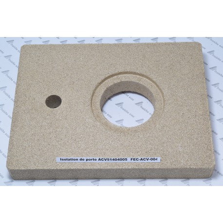 isolation de porte de chaudière  ACV 51404005 en vermiculite ,protection de porte de foyer BNE 0-1