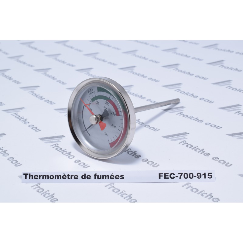 Thermomètre poêle et cheminée mesurant la température des fumées 