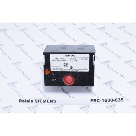 relais automate de combustion Brennsteuergerät  fur Ölbrennern SIEMENS LOA 36.171.A27  