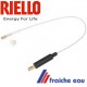 câble haute tension RIELLO 3008491 pour électrode d'allumage de brûleur GULLIVER cosse diàmètre 6 mm