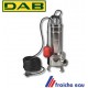 pompe pour eau chargée DAB FEKA turbine vortex  inox 550 MA avec flotteur pompe submersible automatique 