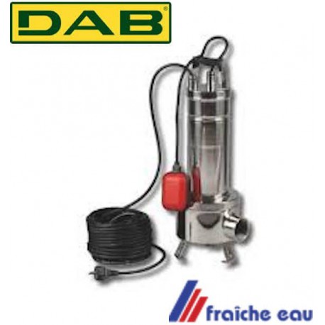 pompe de relevage inox eau chargée DAB FEKA VS 550 automatique, pompe  submersible à grand passage en inox avec turbine vortex