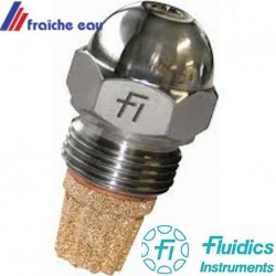 gicleur FLUIDICS cône SF-HF de 45°-60° - 80° de 0,65 à 1,25 gal/h, vaporise le fioul dans la chaudière, pour la bonne combustion
