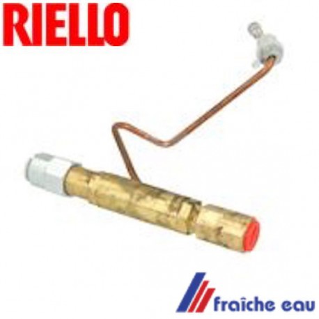 porte gicleur RIELLO 3005995 pour brûleur MECTRON avec prise de pression , tube de ligne gicleur avec tube latéral