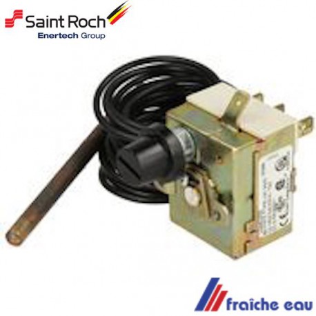 aquastat, thermostat, sonde de sécurité à réarmement manuel chaudière saint roch couvin  100035983