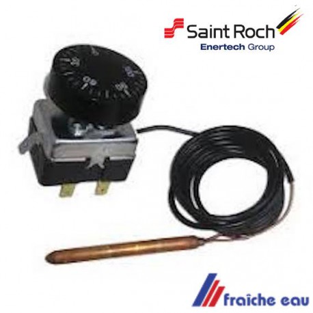 thermostat de commande réglable chaudière fonte Saint-roch couvin