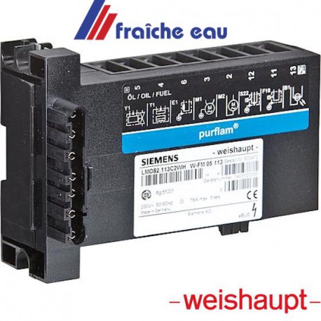 relais, manager de combustion, flamme bleue WEISHAUPT PURFLAM 600380 type W-FM 05 est remplacé par le 600472 à charleroi, mons, 