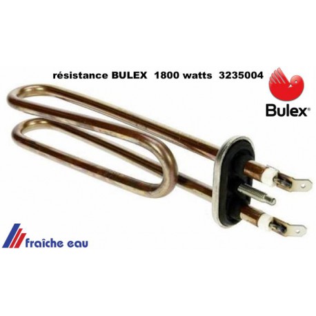 résistance blindée boiler BULEX 1800 watts  mono 3235004, résistance immergée de chauffe eau électrique