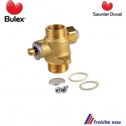 vanne de retour chauffage BULEX  05144300 , kit robinet de retour SAUNIER DUVAL