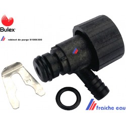 robinet de purge BULEX S 1006300 , vanne de vidange et de purge SAUNIER DUVAL , avec  joint et clip