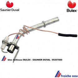 bloc veilleuse avec électrode d'allumage et support BULEX 05267000 , kit veilleuse SAUNIER  DUVAL