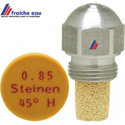 gicleur STEINEN de brûleur à mazout de chauffage ,cône  S - H de 45° - 60°- 80° de 0,85 à 1,25 gal /h