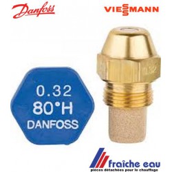 Viessmann Danfoss Gicleur  spécifique 0,32 Gph 80° H estampille  V code viessmann 7839481