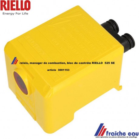 relais RIELLO 3001153, automate de combustion Ölfeuerungsautomat , 525 SE, boîtier de contrôle 
