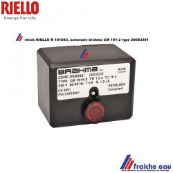 relais RIELLO CM 191 2 article R 101083 automate de combustion , manager BRAHMA  20083301