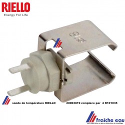 capteur de température à clipser RIELLO 20003819 , sonde  remplacée par 4 R101035 pour la détection de température