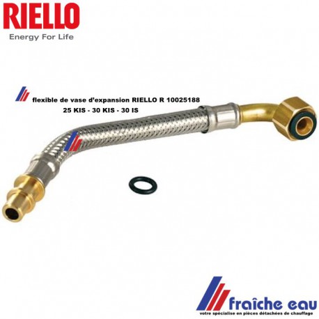 flexible de vase d'expansion RIELLO R 10025188 avec joint , flexible avec embout de raccordement spécifique