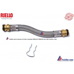 flexibe de raccordement hydraulique entre le bloc pompe ,  circulateur et arrière de by-pass RIELLO  R 10026193