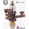 filtre fioul avec dégazeur GOK pour aspiration monotube depuis la citerne , entrée 3/8 avec vanne de sécurité 