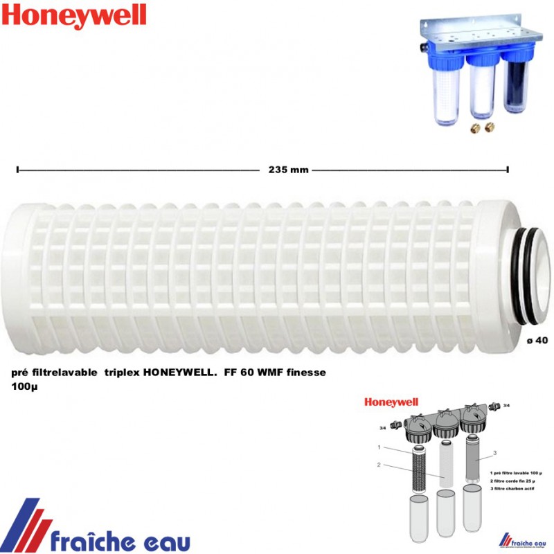 Honeywell FF06 – 1ea – Filtres pour eau chaude Série Miniplus 