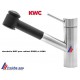douche à main de mitigeur KWC DOMO et LUNA, douchette avec inverseur jet pluie de robinet de cuisine spécifique à la marque  KWC