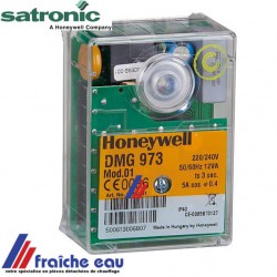 relais gaz HONEYWELL - SATRONIC  DMG 973 mod 1 , automate de contrôle , manager de brûleur gaz
