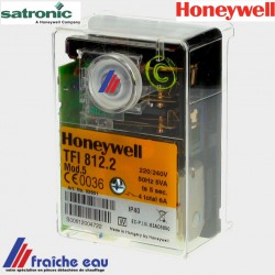 relais HONEYWELL - SATRONIC  TFI 812-2 mod 5 , bloc de contrôle  pour brûleur gaz  atmosphérique de chaudière et aérotherme