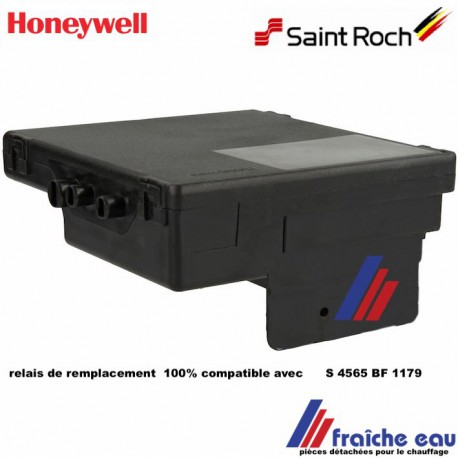 branderautomaat  HONEYWELL S 4565 BF  boîtier noir 100% compatible pour chaudière gaz  SAINT ROCH  et ZAEGEL HELD