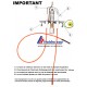 positionnement de la veilleuse intermittente et de l'électrode d'allumage haute tension 