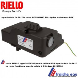relais RIELLO MO550-MWG automate de combustion 20136740 , bloc de contrôle pour le brûleur BGK