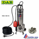 pompe monophasée DAB  FEKA 1000 pour eaux fécales inox,  avec flotteur de démarrage et arrêt automatique.