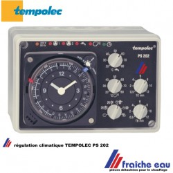 régulation priorité sanitaire analogique TEMPLOLEC PS 202  avec sonde et horloge