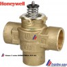 vanne diviseuse à 3 voies HONEYWELL vanne de zone  VCZMP 6000 U ,filetage 4/4 FFF , sans servo moteur 