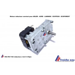 moteur de vis sans fin d'alimentation poêle à pellets axe ø 9,5 mm/ 2  RPM , motoréducteur de la vis d'archimède LAMINOX- ADLER