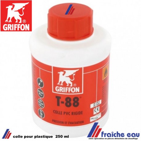 colle GRIFFON T 88 pour canalisation en PVC, décharge et accessoires de canalisation à écoulement libre