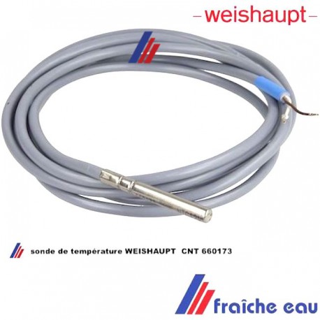 capteur de température NTC WEISHAUPT type 660173 pour ballon d'eau chaude,  livraison à liège, Namur, Eupen, Charleroi, Hasselt