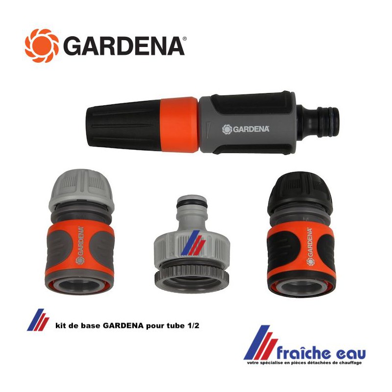 ensemble pour démarrer le système d'arrosage GARDENA CLASSIC SB avec lance  et raccords pour tube 1/2 tuyau 13 mm intérieur