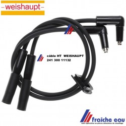 câble haute tension  241 300 11132 Zündleitungssatz Weishaupt WL 30-A - Länge: 450mm
