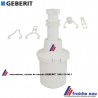 mécanisme de chasse GEBERIT 240.113.00.1 , cloche en échange standard pour réservoir de wc, commande par le haut
