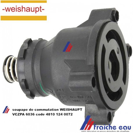 soupape de commutation WEISHAUPT VCZPA 6036 pour chaudière WTC15 -25 A produit 48101240072  produit original de la marque