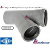 TE en oblique  PVC à joint incliné à 45° diamètre 40 mm MFF , résiste à la haute température pour la décharge d'évier