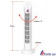 ventilateur colonne 3 vitesse 55 watts , ventilation verticale oscillant avec timer
