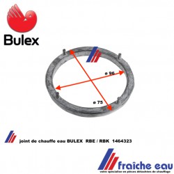 joint de chauffe eau BULEX  1464323 pour boiler série RBE - RBK , joint de bride de trappe de visite , diamètre 75 x 96 mm