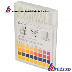 test de Ph de l'eau , emballage 100 pces, languette de contrôle strips avec échelle de couleur