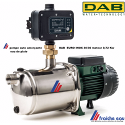pompe auto amorcante DAB EURO INOX 30/30 automatique avec protection contre la marche à sec