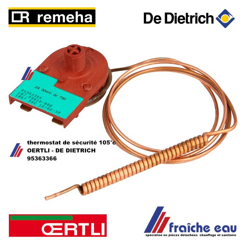 95363311 DIFF pour De Dietrich Diff Thermostat sécurité 110°C L2000 