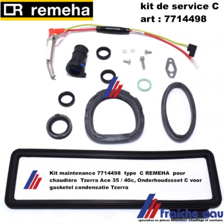 Kit maintenance 7714498  type  C REMEHA  pour chaudière  Tzerra Ace 35 / 40c, Onderhoudssset C voor gasketel condensatie Tzerra