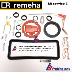 Kit de service REMEHA type C - art : s101334 pour chaudière CTG 15/25 Si, Calenta 15s et 25s, Onderhoudsset C  voor gas ketel